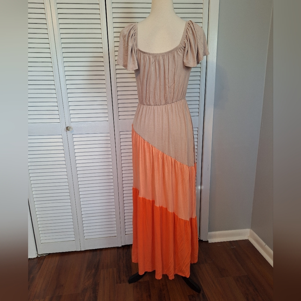 Cloth & Portrait Colorblock Maxi Dress Medium *box 2 - Picture 3 of 5